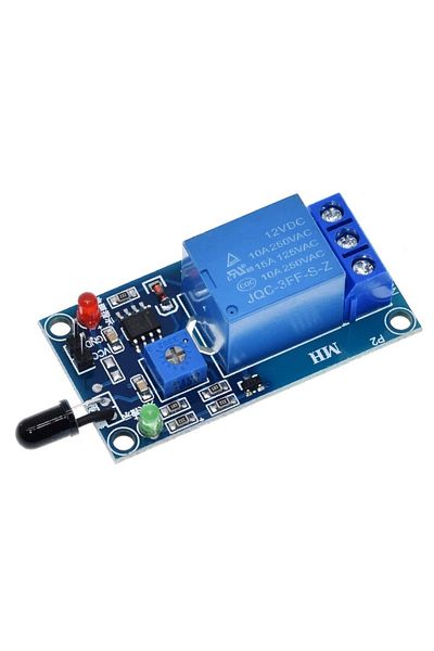 OEM 1-channel Fire Sensor relay module, 12V, Infrared