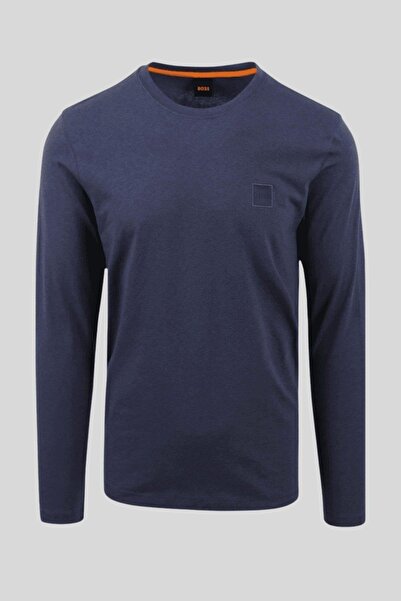 Hugo Boss Boss Regular Fit Bisiklet Yaka Erkek Sweatshirt Mavi 418