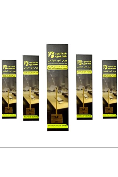 Haga أعواد بخور العود الفيتنامي الفاخر، أسطوانة 6 مم، طولها 16 سم، وزنها 40 جرام