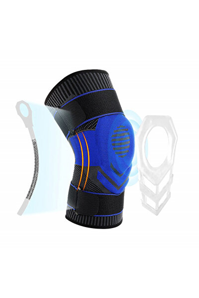 Giryes orteză pentru genunchi, textil/gel, albastru/negru, mărimea M