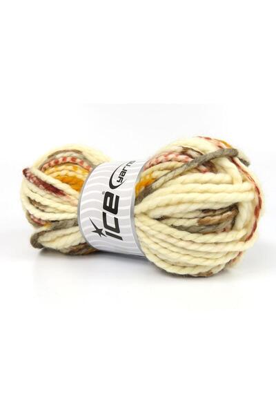 Ice yarns مجموعة من 4 خيوط من خيوط الجليد شيلتون (25% صوف) بوزن 95 جرام، بألو...