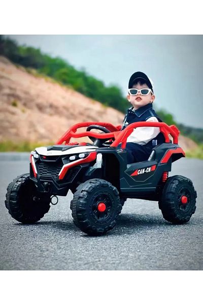 Nichiduta Masinuta electrica de teren pentru copii Can CN UTV Drive Red 12V cu telecomanda 2.4G,2 mo