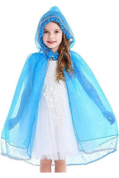 Tyidalin princess cape, polyester/tulle, blue, 104-110
