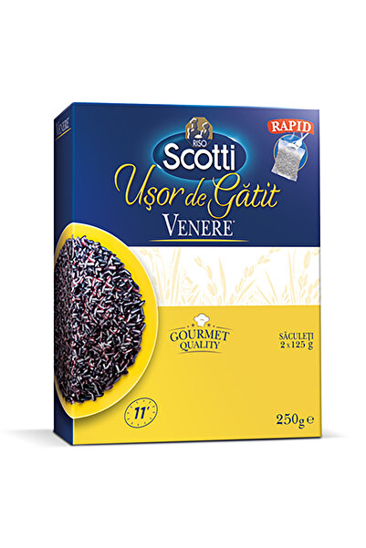 Riso Scotti Orez ușor de gătit Riso Scotti Venere, 250 g x 3