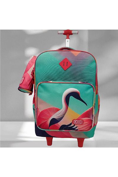 Roco Swan Art Trolley Bag with Accessory