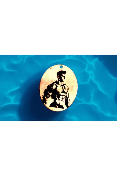 yerlikaya bakır Fitnes Muscular Man Pure Copper Necklace