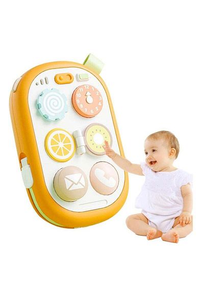 COOYA Baby toy phone，Montessori Sensory Toys for Baby 18M+ ,,Infant Toddlers Educational Learning Toy
