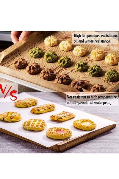 COOYA Baking Paper，High Temperature Resistant, Waterproof and Greaseproof Parchment Paper,Natural Health
