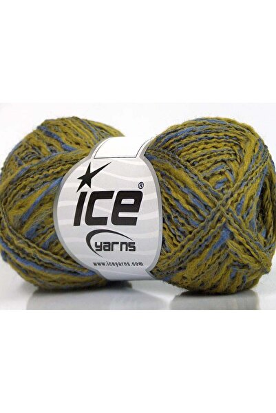 Ice yarns 8x50 جرام. دوبيو لانا أكريليك، صوف أخضر، لافندر شتوي، صوف
