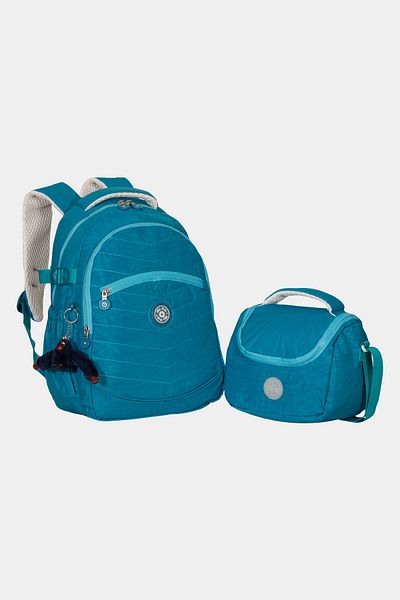 Miracle MY POLO Geantă pentru școală primară pentru copii cu cutie de prânz Set de 2 rucsac durabil de culoare solidă
