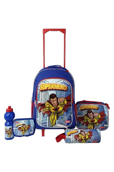 Roco Super Hero 5-in-1 Value Set Trolley Bag with Accessories – 17 Inch