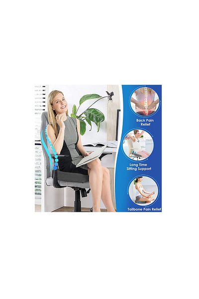 realdecor Orthopedic cushion for office and car chair, Coccyx support, Memory foam