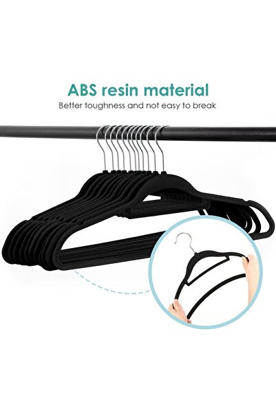 fulina 30 Pack Velvet Non Slip Hangers,Space Saving,with 360° Swivel,Durable Stackable Closet Organizer