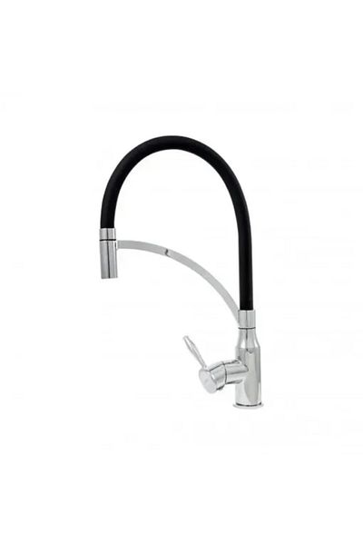 Alista Home Kitchen Faucet, Sanitary Brass, Black with Chrome, WZX/2019