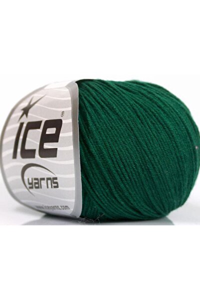 Ice yarns 8x50 جرام. أكريليك بيبي سمر، قطن أخضر داكن بيبي، خيوط صيفية، قطن