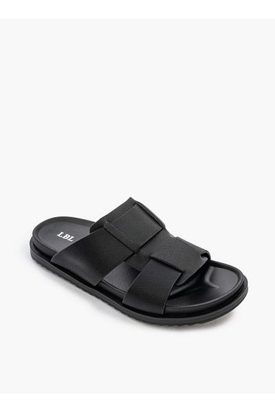 LBL by Shoexpress Textured Slip-On Comfort Sandals