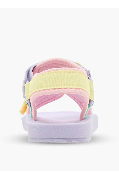 SMILEY Accent Detail Sandals with Hook and Loop Closure