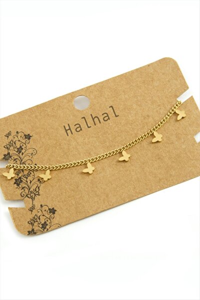 Marsilyan Butterfly Luxury Steel Anklet