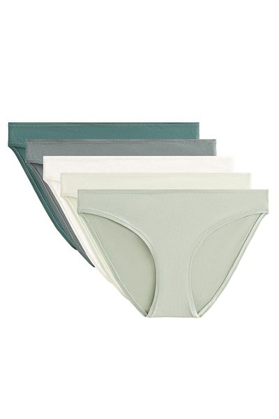 Oysho 5 cotton blend classic briefs
