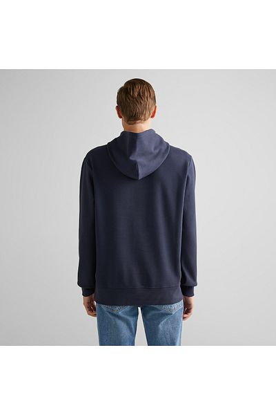 Gant Men's Navy Blue Regular Fit Hooded Logo Sweatshirt