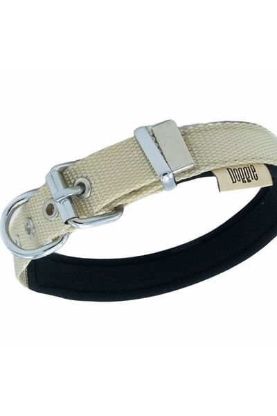 Doggie طوق كلب منسوج مريح كاكي متوسط 2x35-40 سم