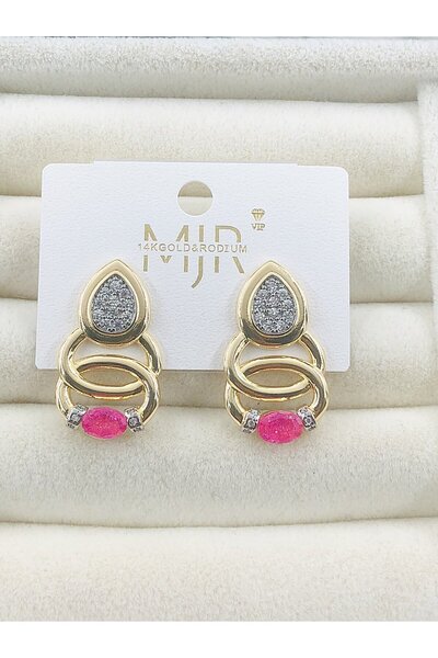 DS DİAMONDSHOP Earring Zircon Stone Model New Season Bykp-202507245