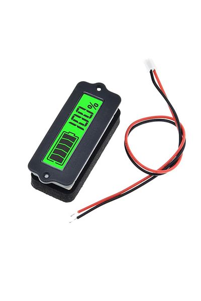 OEM LiPo battery capacity indicator, 12V, LY6W, LCD display, Green