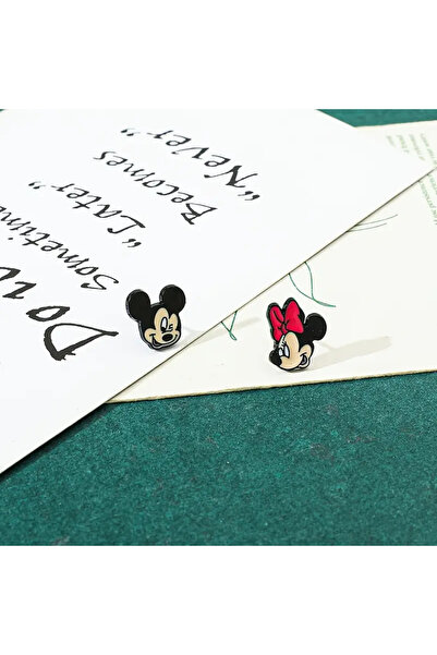 ELENKA Mickey Mouse ve Minnie Mouse Küpe