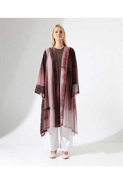 Fi'l Arz Fashion مجموعة سترة شيفون بنمط عرقي