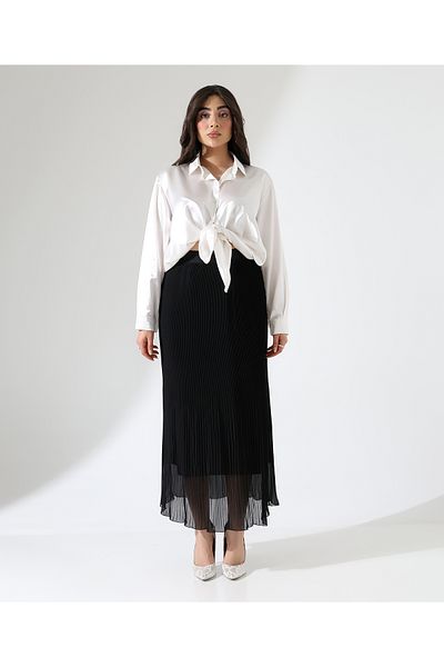 Fi'l Arz Fashion Pleated Long Skirt
