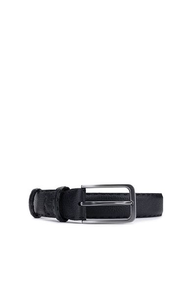 Tamer Tanca Men's Genuine Leather Black Floater Belt