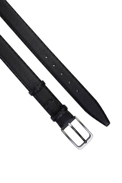 Tamer Tanca Men's Genuine Leather Black Floater Belt