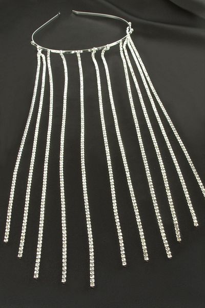 FTAKRY Ahes Shopping Ribbon Stone Bridal Crown