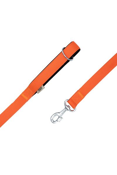 Doggie طوق كلب منسوج مريح برتقالي متوسط 2.5x120 سم