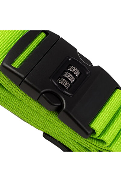 zola Curea de siguranta cu cifru pentru bagaje, 390x5 cm, lungime ajustabila, fixare in cruce, naylon