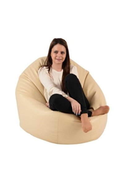 Pufrelax Fotoliu Relaxo XL, Material Piele ecologica - Nude
