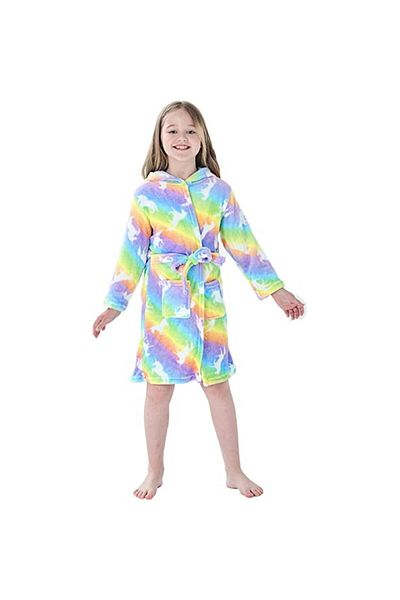 zzz sleep good sleeping !!! Children's bathrobes, Unicorn pattern, multi-colored with horses