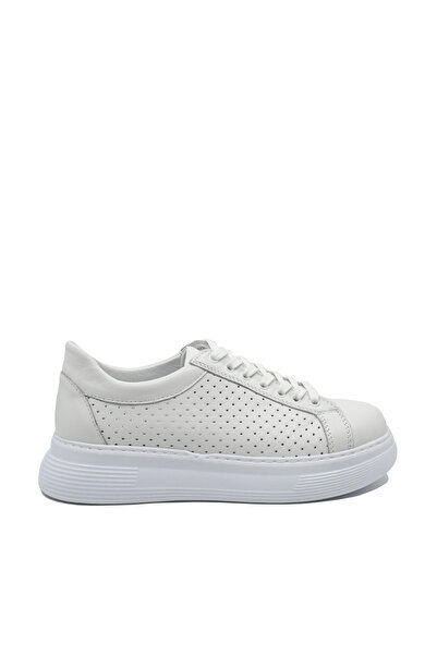 Anna Women's White Leather Sports Shoes Viotti GOR 451