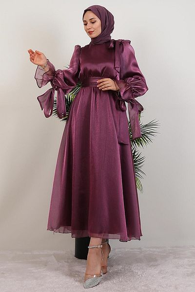 GİYZAMİLA Misha Hijab Dress Dark Lilac