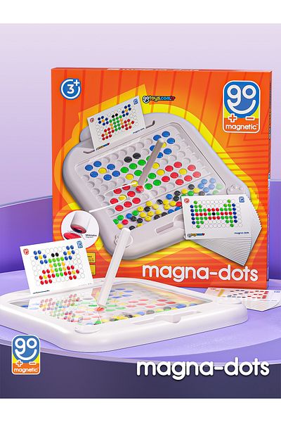 Go Toys Magna Dots - Steam Magnetic Coding Tablet No Screen Game Activity Magnetic Building Blocks Shopist