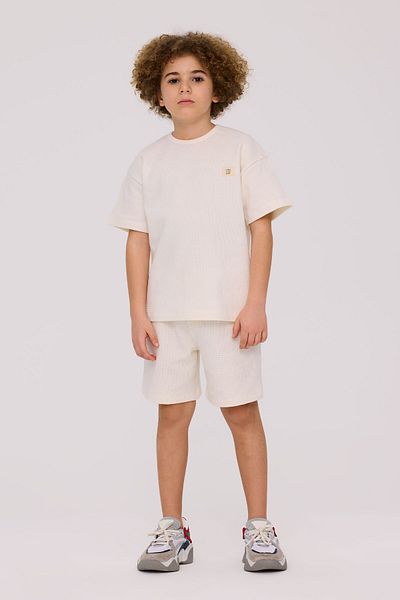 Nebbati Basic Boy White Pajama Set