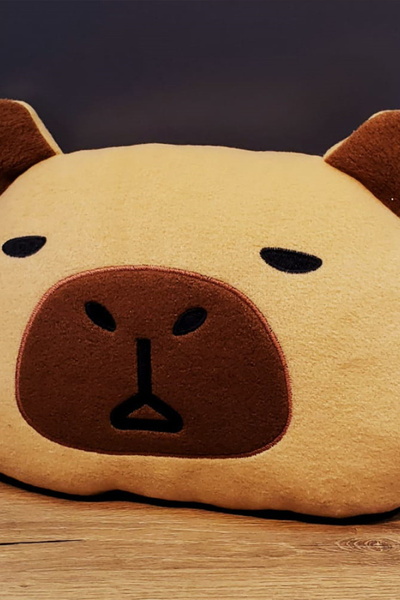 CİYU TİCARET Peluş Cabybara Yastık Çocuk Ve Genç Odası Dekor Peluş Yastık Uyku Arkadaşı