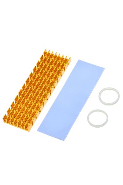 OEM 6mm Heatsink, for M.2 NGFF 2280 PCI-E NVME SSD, Gold