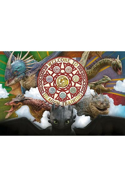 Trefl PUZZLE 100 HOW TO TRAIN YOUR DRAGON DRAGONS IN ACTION