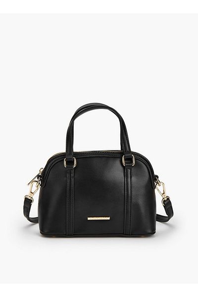 Flora Bella by Shoexpress Solid Crossbody with Detachable Strap and Zip Closure