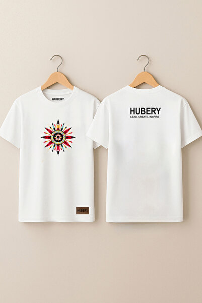 HUBERYWEAR Ανδρικό T-Shirt - 100% Βαμβάκι - T-Shirt με έθνικ σχέδιο Μάνταλα -...