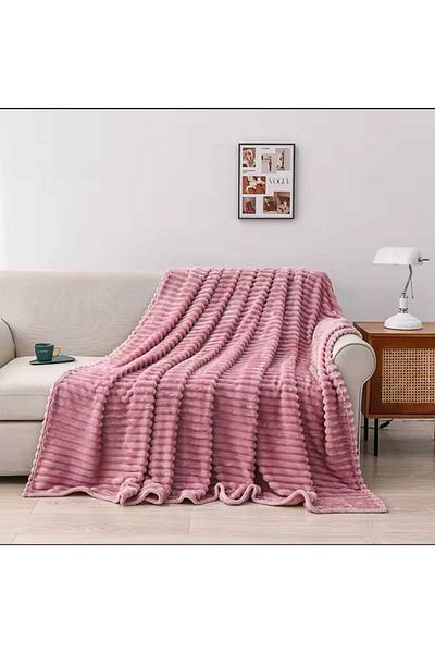 trendyhome Premium cocolino blanket, 200x230 cm, Plain, Pink, PT24062