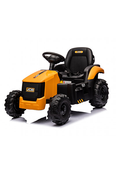 Nichiduta Tractor electric pentru copii JCB Yellow 70W cu telecomanda 2.4G si licenta, suspensii si slow start