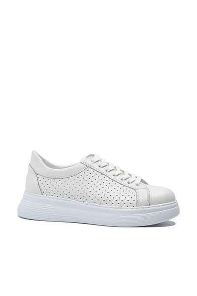 Anna Women's White Leather Sports Shoes Viotti GOR 451