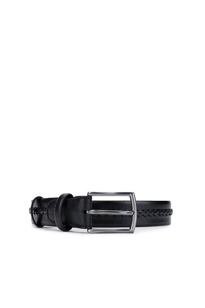 Tamer Tanca Men's Genuine Leather Black Belt